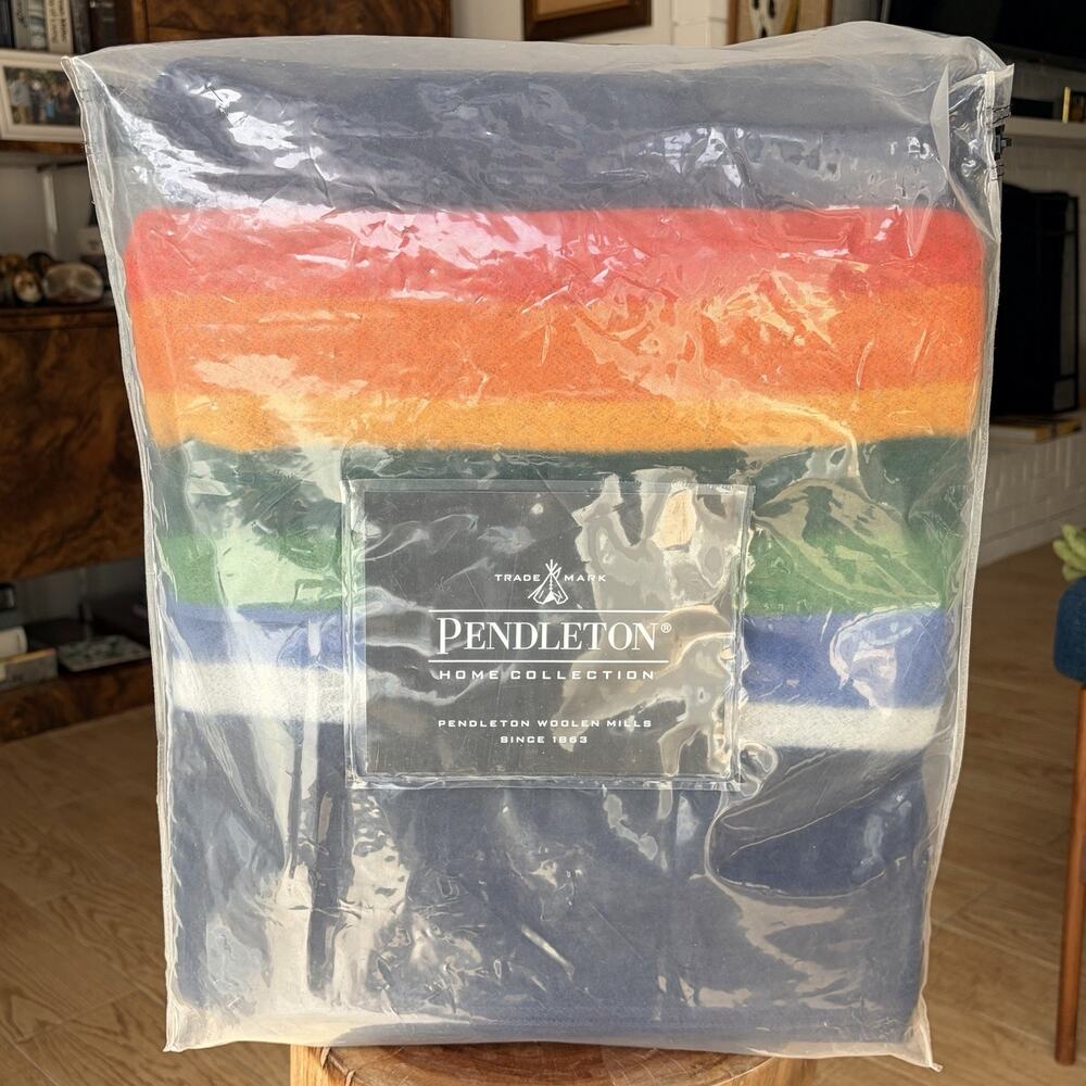 NWT Pendleton Wool Blanket Crater Lake National Park Size Full